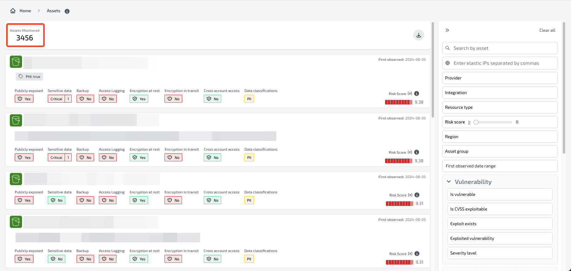 Asset Dashboard